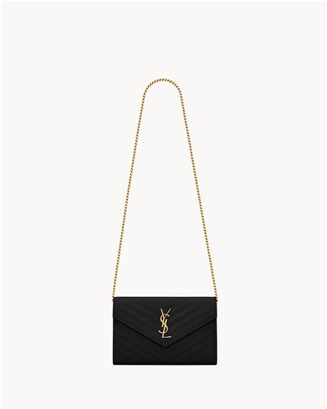 ysl classic cassandre chain wallet|ysl large wallet on chain.